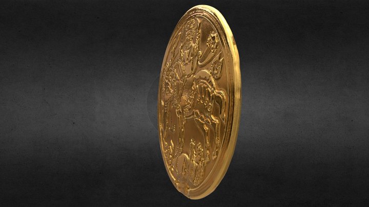 Mirror with a picture. 3D Model