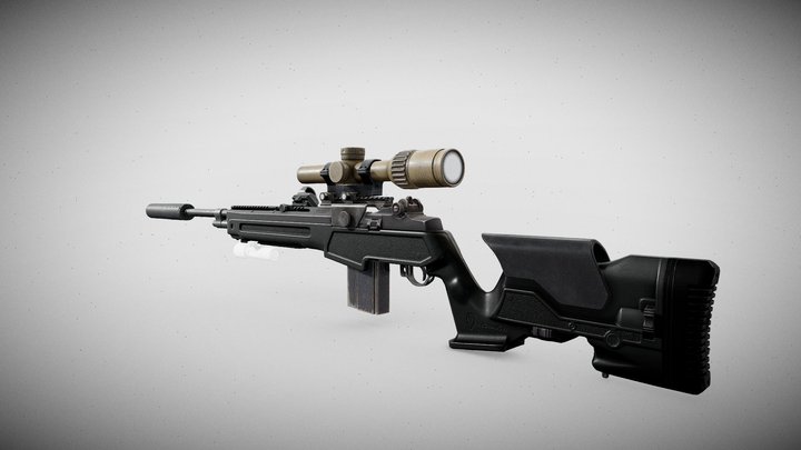 Springfield M1a 3D Model