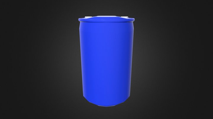Barrel_200_Ltr_Single_Ring_LOW 3D Model