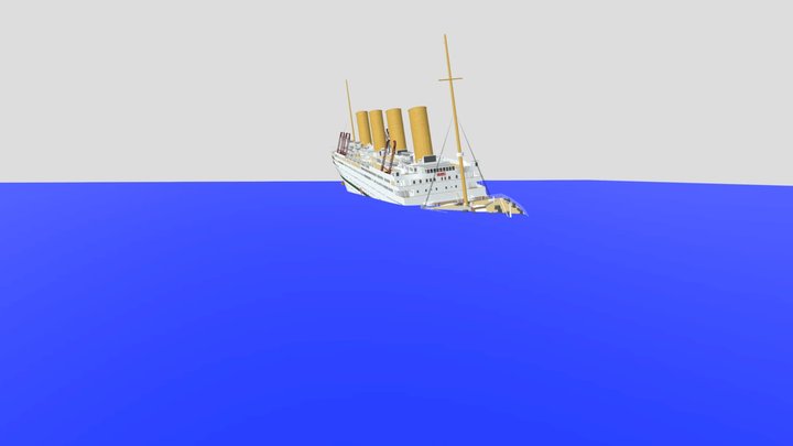Как утонул BRITANIC R.M.S. 3D Model