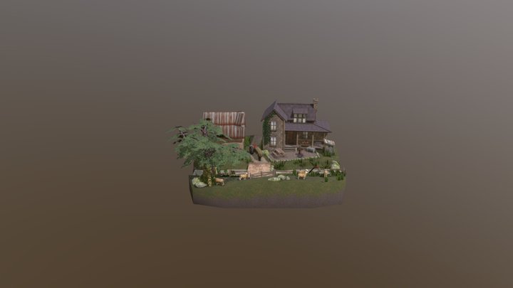 DAE Diorama retake – Small farm 3D Model