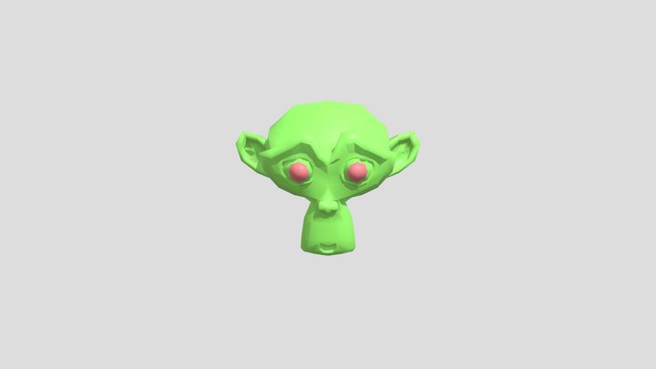 Shapekey-only-baked-suzzane 3D Model