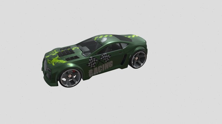 Low Poly Sport Car 3D Model