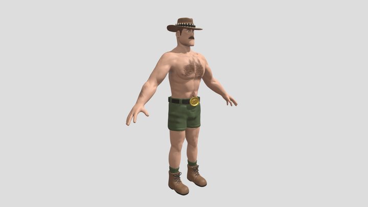 Saxton Hale 3D Model