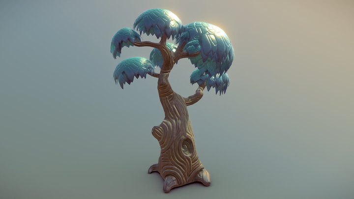 Stylized swamp tree 3D Model