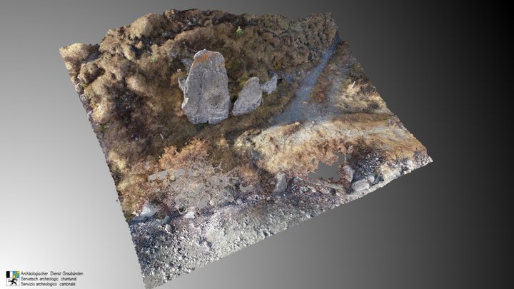 Avers Juppa - "Steinstelen" (Detail) 3D Model