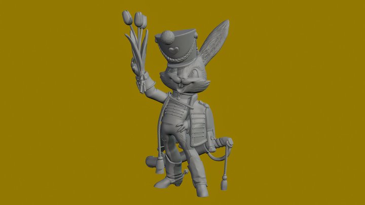 Hare Hussar model for 3D printing 3D Model