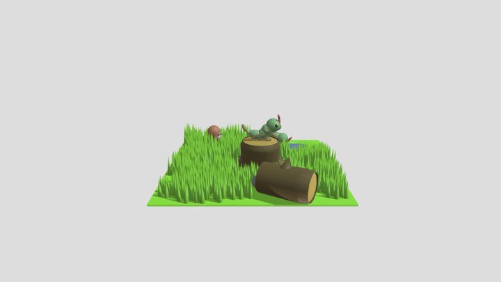 caterpie e diglett 3D Model