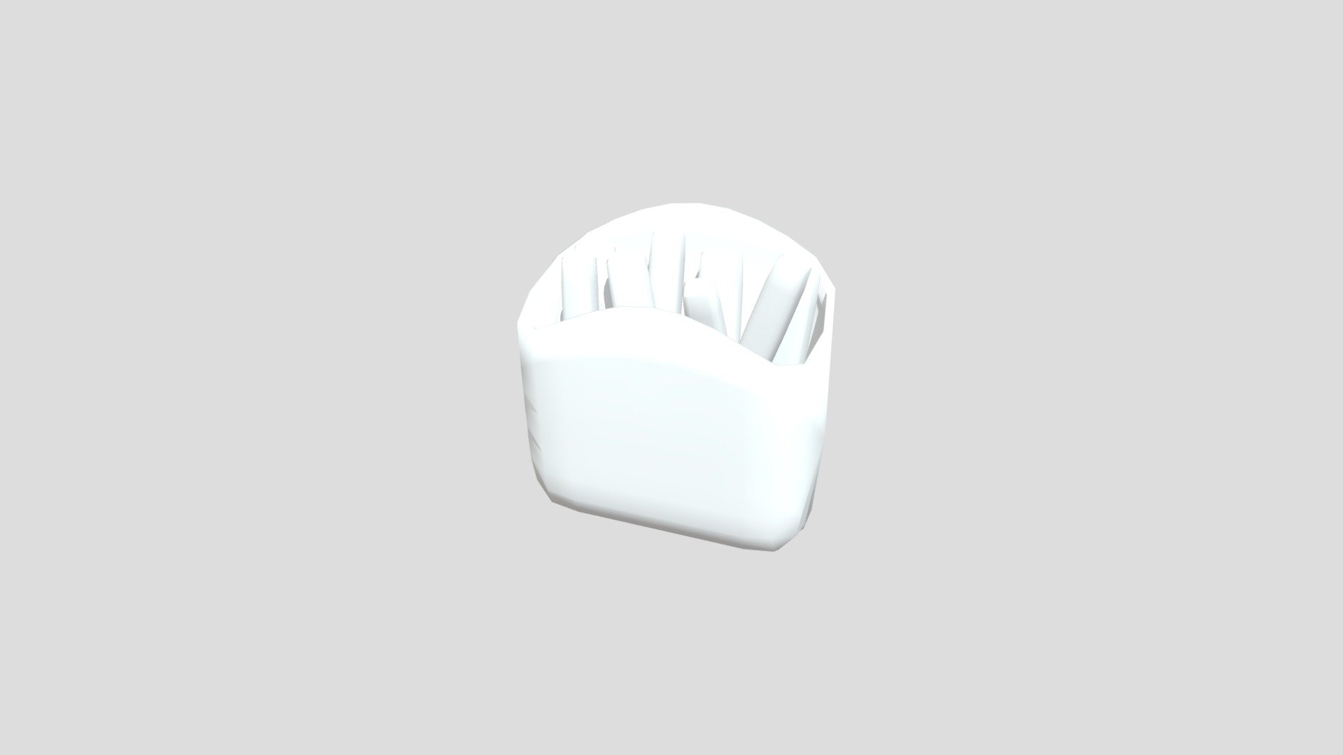 Low poly untextured fries