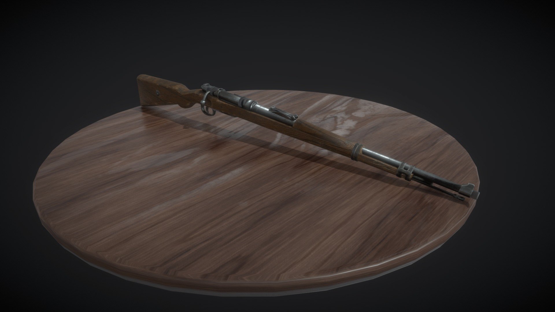 Kar98 Rifle 3d Model By Alegua3d [733fb72] Sketchfab