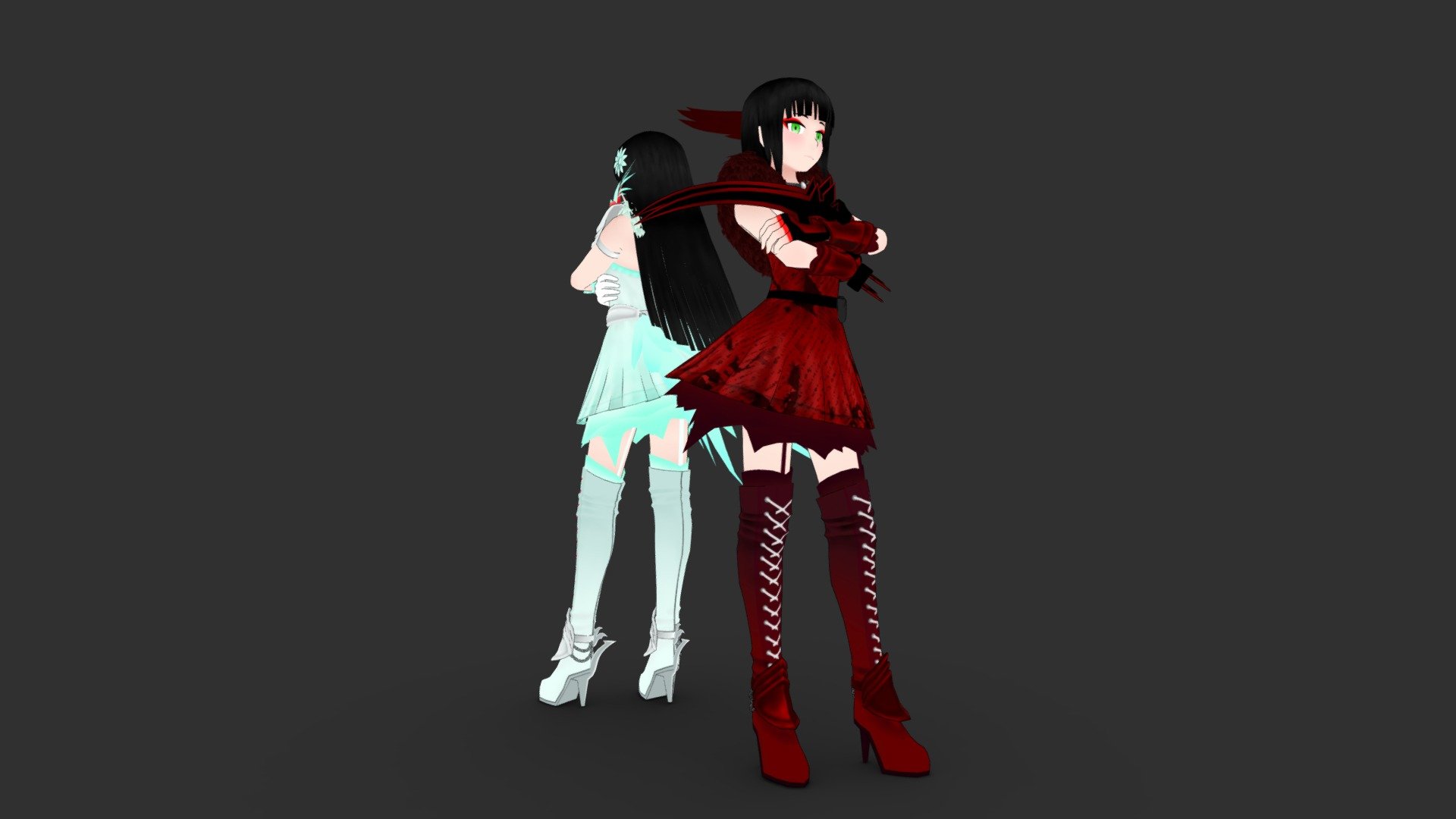 Malachite Twins from RWBY - 3D model by Benedict Chew (@benedict416 ...