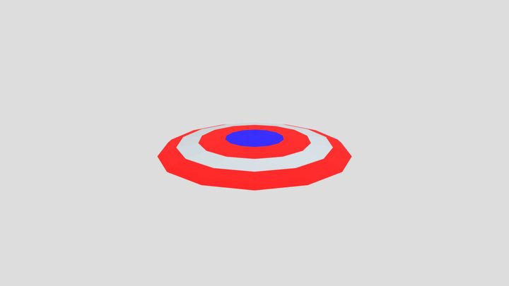 captain america shild 3D Model