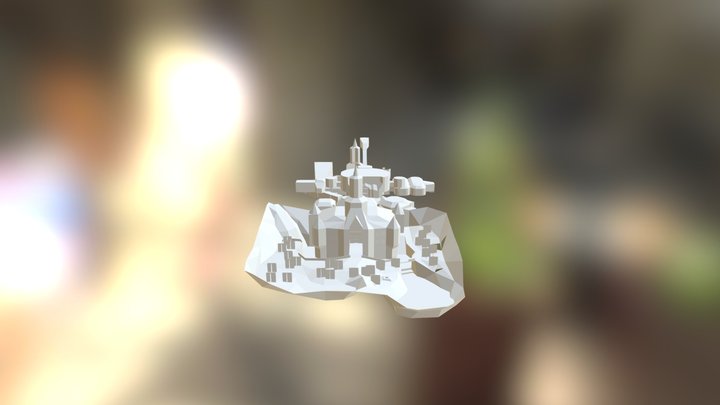 Peach's Castle 3D Model