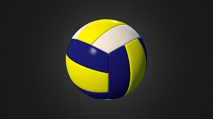 Volley Ball 3D Model 3D Model