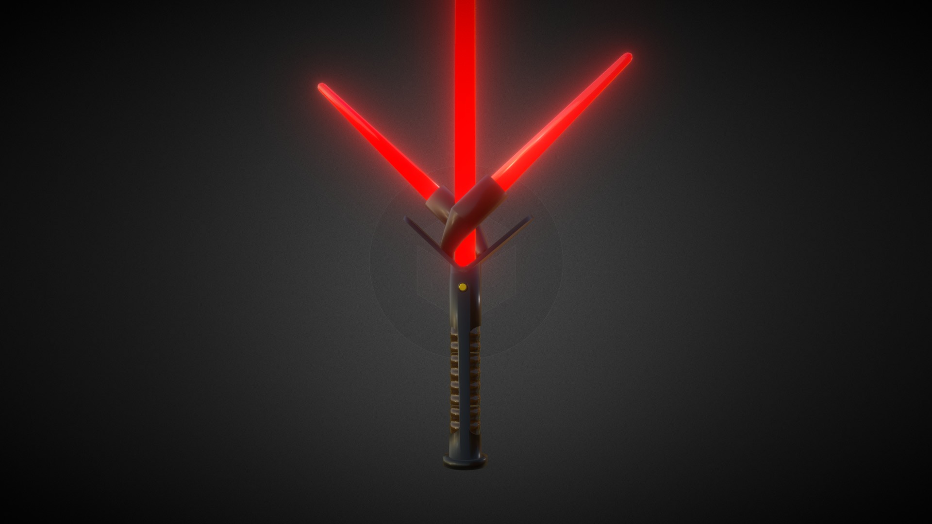 3D model Lightsaber Animated - This is a 3D model of the Lightsaber Animated. The 3D model is about a red and white logo.