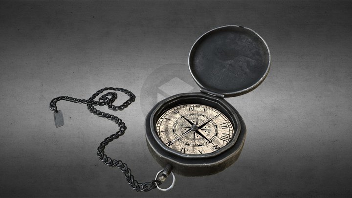 Pirate compass 3D Model