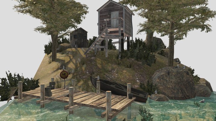 DAE Diorama - By The Ocean 3D Model