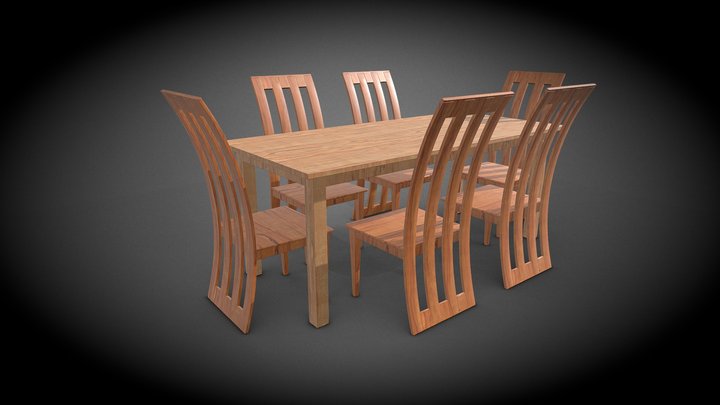 table with chairs 3D Model