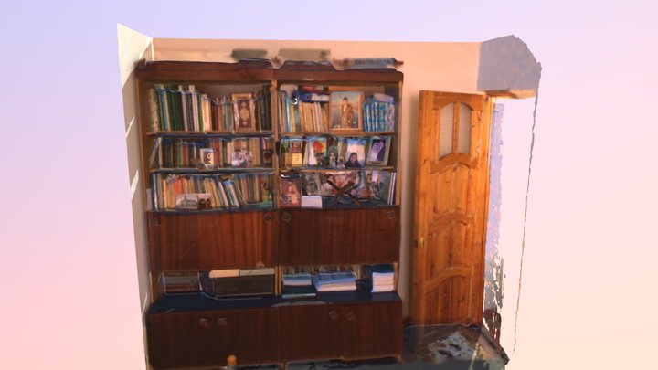 Book Shelf Model (2) 3D Model
