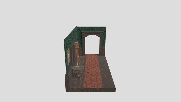 Victorian Hallway - Diorama - 114 SDG 3D Model