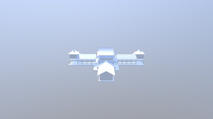 Japanese Temple 3D Model