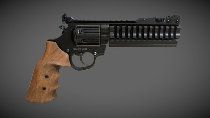 Magnum revolver SUPER SPORT 3D Model