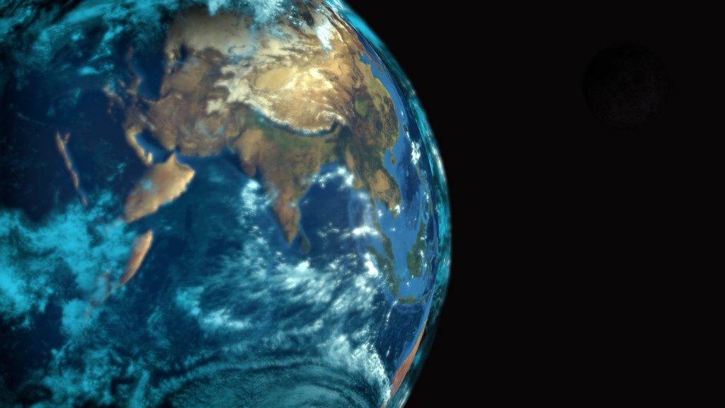 Earth and Moon(Animated)