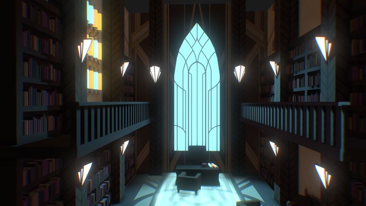 library 3D Model