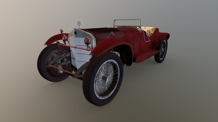Mercedes Ssk 3D Model