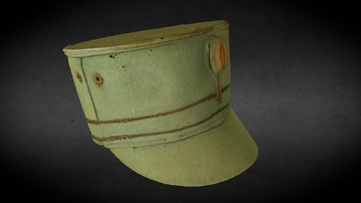 Dutch army cap 1918 (Kepie - NL) 3D Model