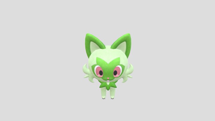 #0906 Sprigatito – Modello 3D gratuito STL