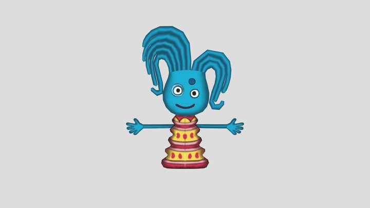 PlayStation 2 - PaRappa the Rapper 2 - Takoyama 3D Model