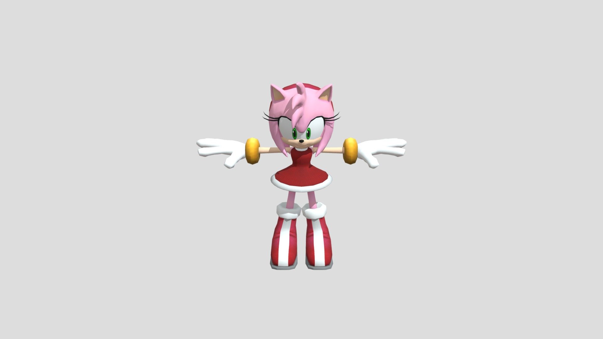 Amy Rose Sonic Dash Download Free 3D Model By Guilherme Navarro 