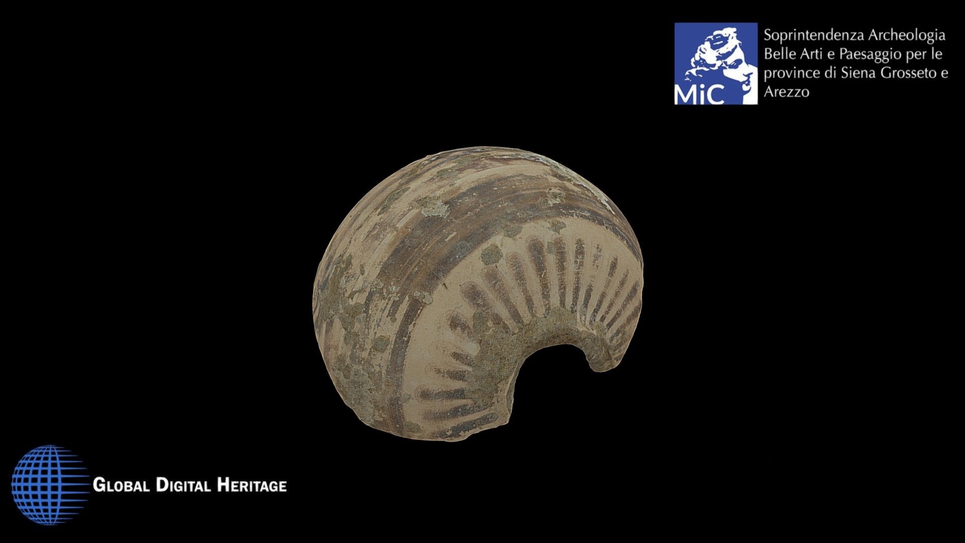 Etrusco-Corinthian fragmentary vase, Molinello