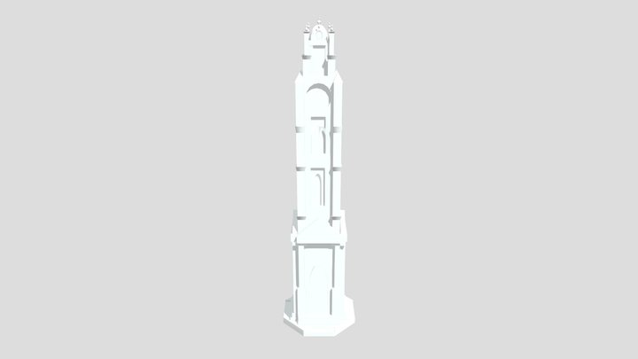 Clock Tower Faisalabad 3D Model