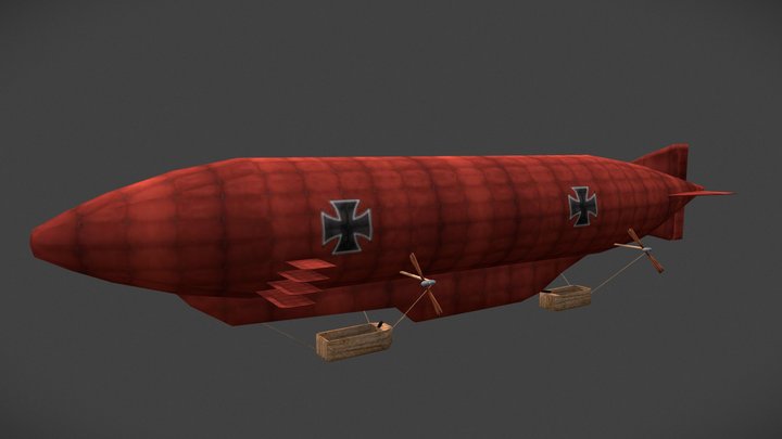 Zeppelin - WWI 3D Model