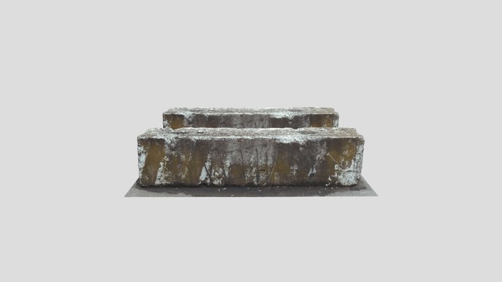 Concrete Block Scan 3D Model