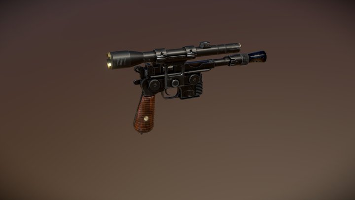 DL-44 Blaster 3D Model