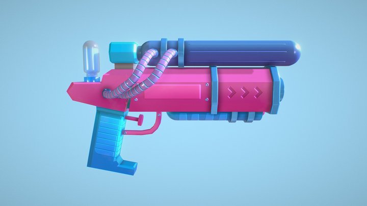 Water Gun 3D Model
