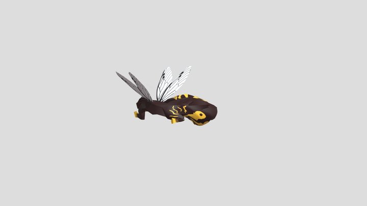 Wasp Dragon Standing 3D Model