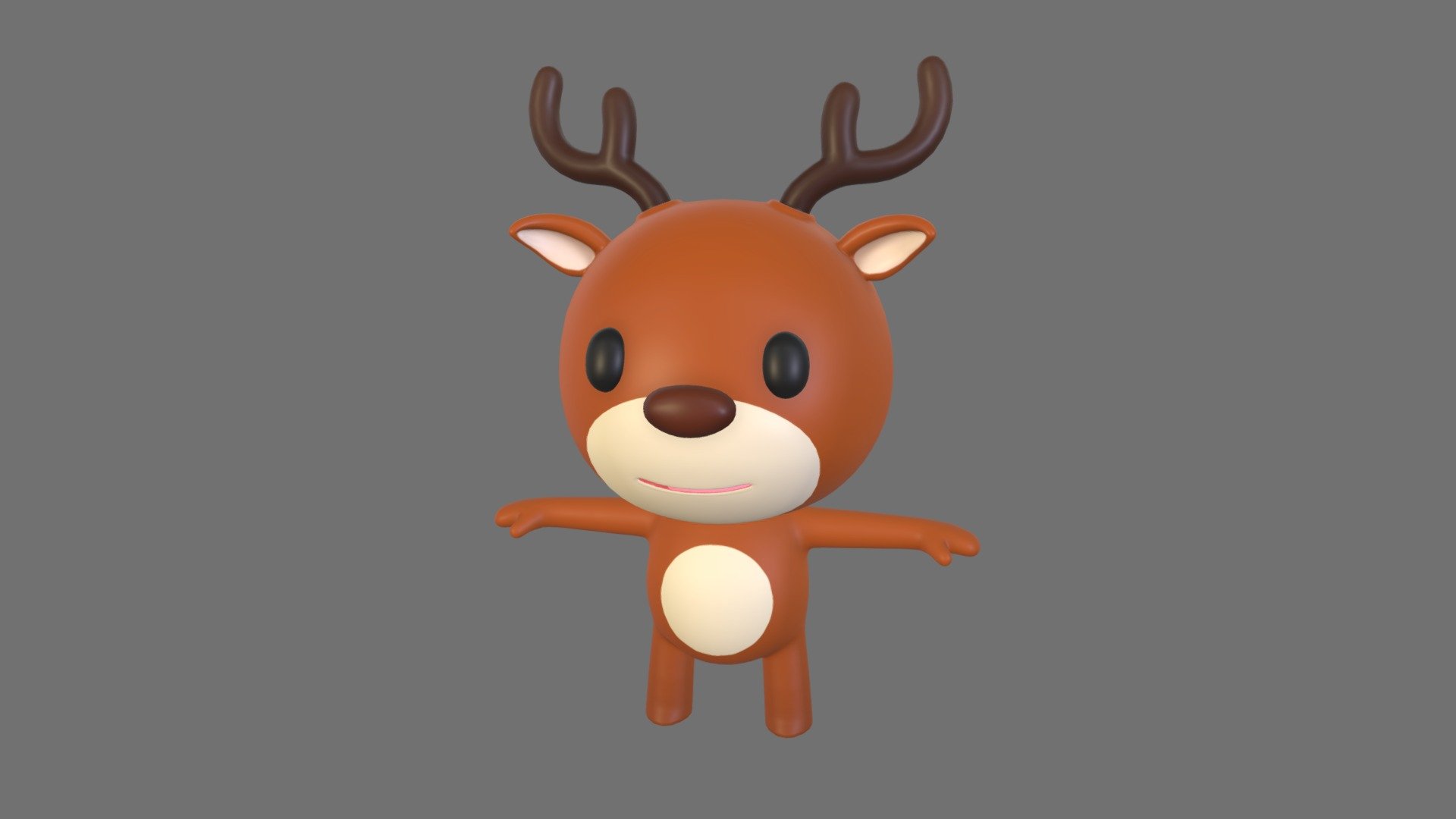 Little Deer Buy Royalty Free 3d Model By Bariacg [734a39d] Sketchfab Store