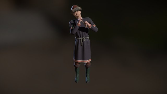 Male_musician 3D Model