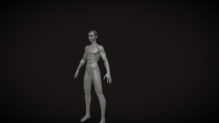 Male Stylized character V3 3D Model