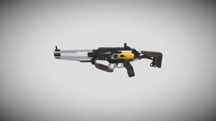 AE4 Assault rifle 3D Model