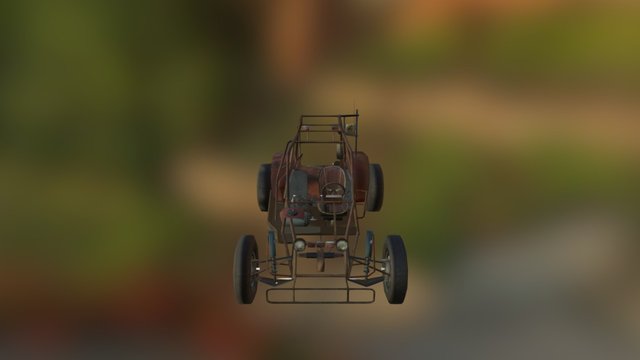 Jeep/Buggy - Half Life 2 3D Model