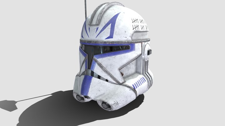 Star Wars - Phase II Captain Rex's Helmet 3D Model