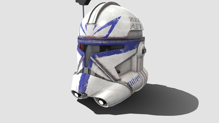 Star Wars - Phase II Captain Rex's Helmet 3D Model