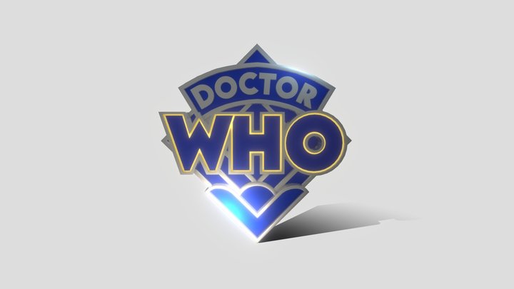 Doctor Who RTD2 Logo/Title Card V2 3D Model