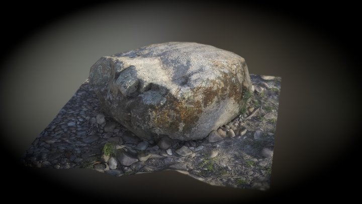 Stone Low Poly Photogrammetry 3D Model