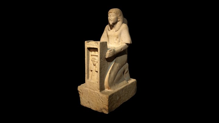 Beeld van Tjairy en Hathor 3D Model